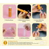 Parfumflakon 10 ml leer im weißen PU-Leder Etui | Nischenduft.ch