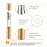Parfum Zerstäuber 5 ml leer aus Glas mit Aluminium Etui | Nischenduft.ch