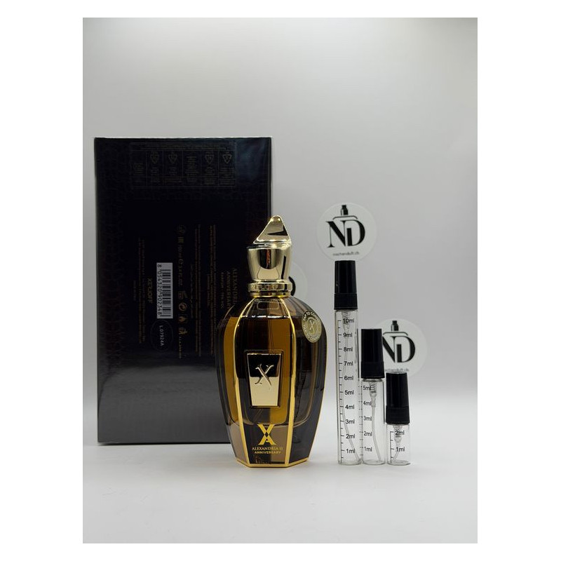 Xerjoff Alexandria II Anniversary – Duftprobe 2ml, 5ml, 10ml | nischenduft.ch