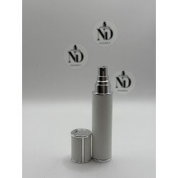 Parfumflakon 10 ml leer im weißen PU-Leder Etui | Nischenduft.ch