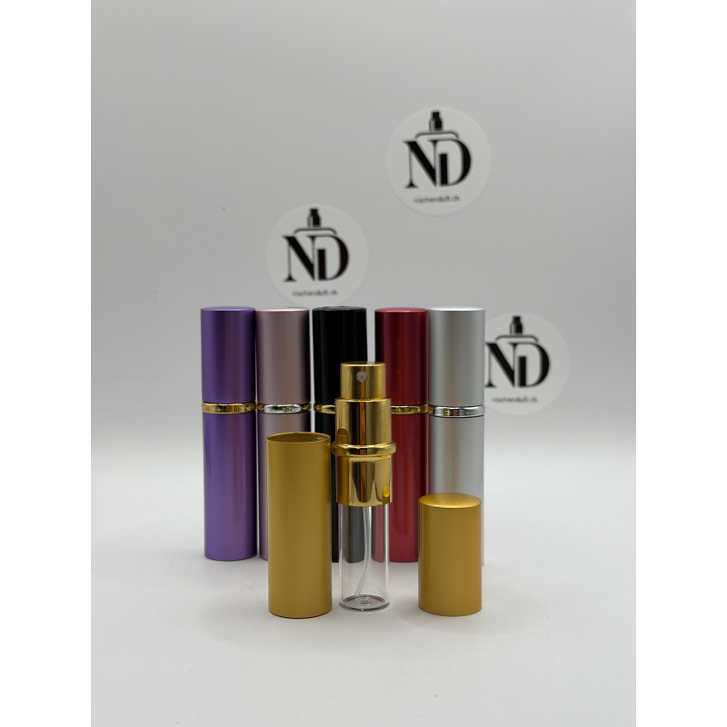Parfum Zerstäuber 5 ml leer aus Glas mit Aluminium Etui